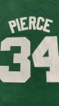 Maillot de Basket #34 Pierce 2007-08 Boston Celtics M&N Vert Brodé